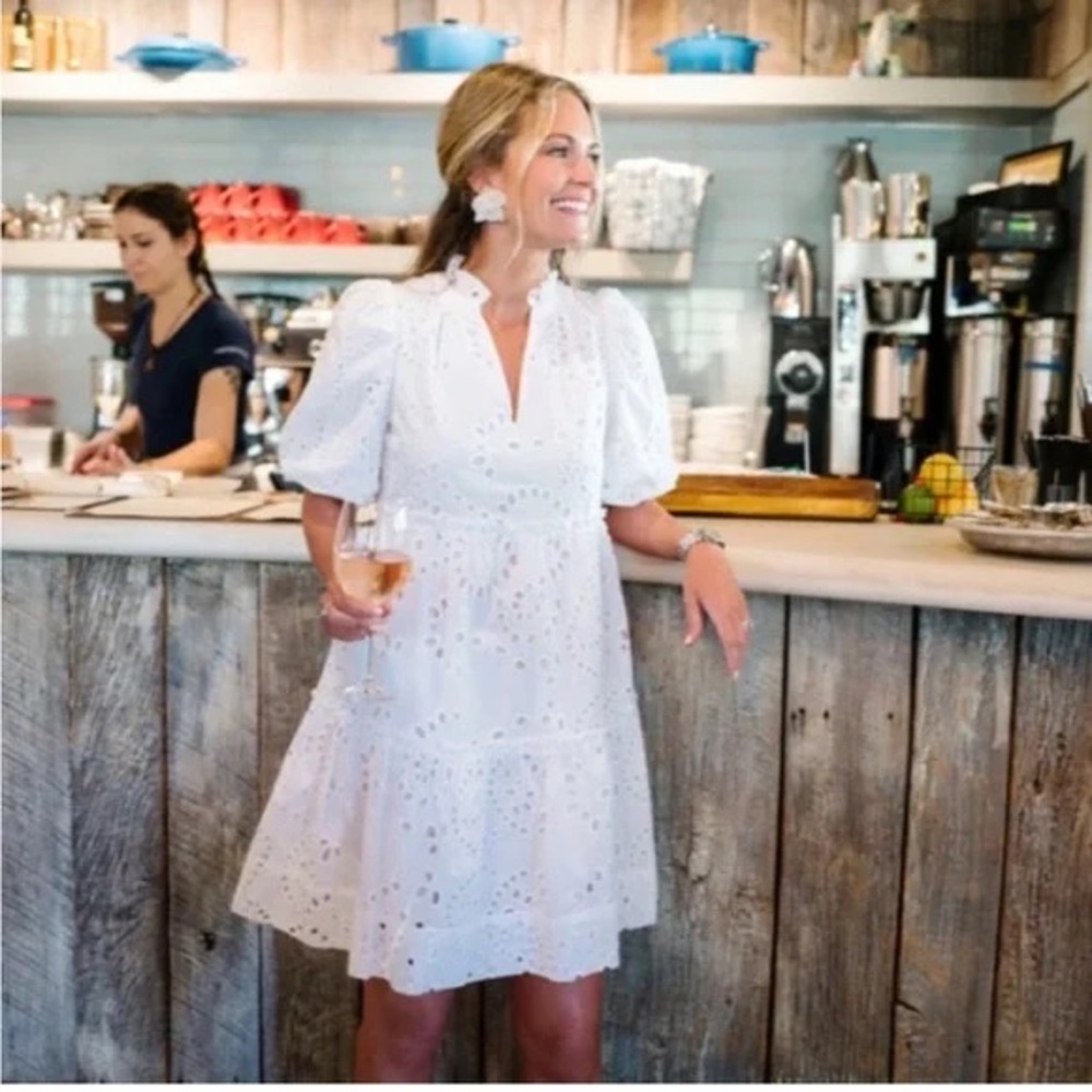 Tuckernuck White Eyelet Mini Dress